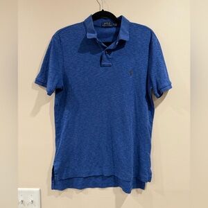 🔥Polo Ralph Lauren Men's Classic Blue Polo Shirt Sz M EUC🔥